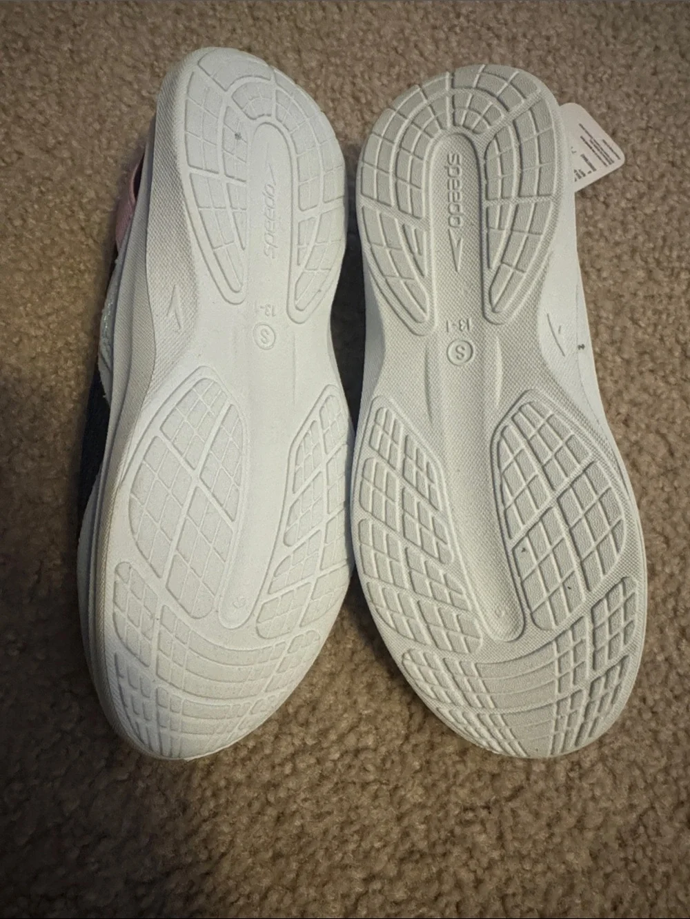 Speedo Navy and Pink Girls' Aqua Sock Water Shoes